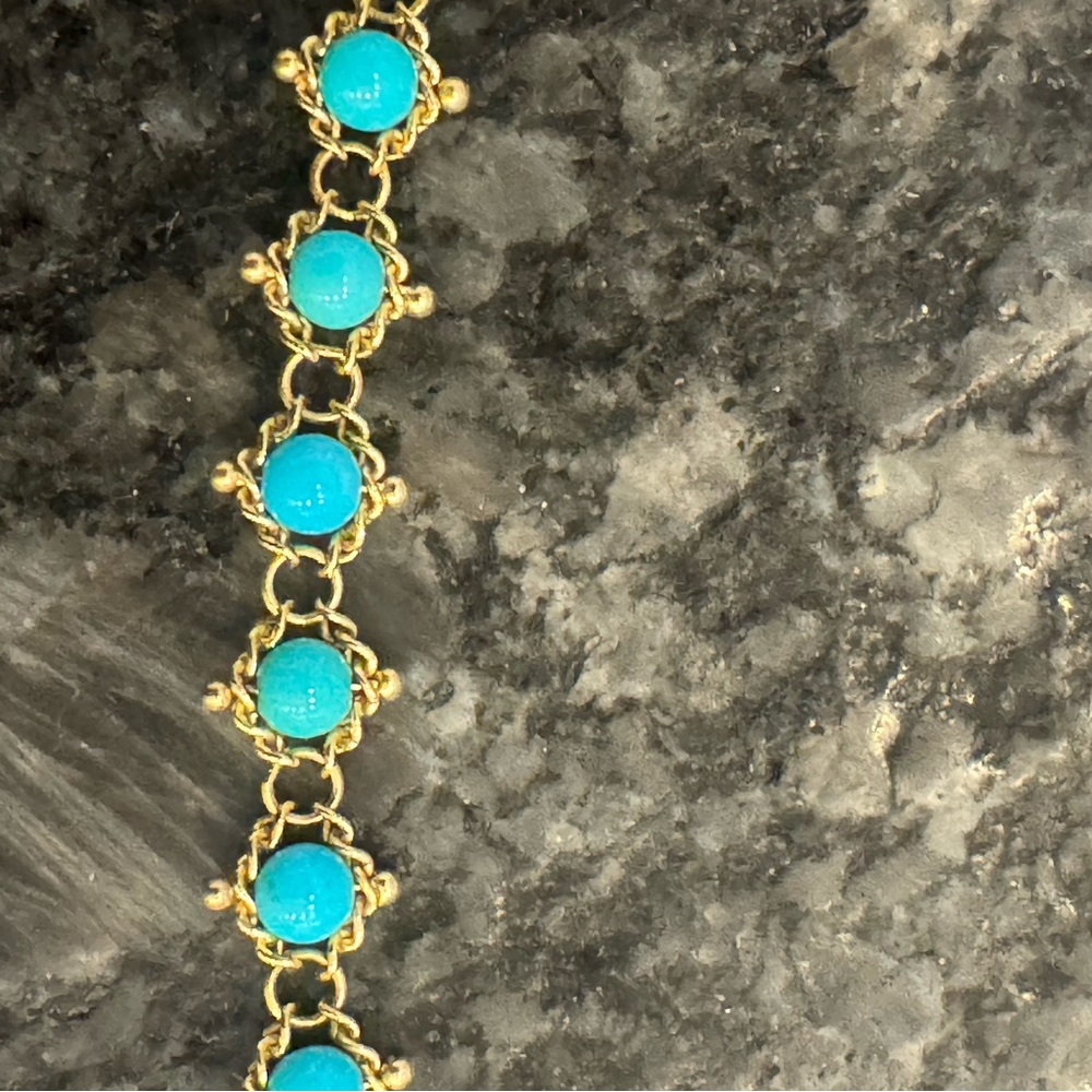 *Sold Elsewhere Amali 18k Woven Textile Turquoise Bracelet $1000